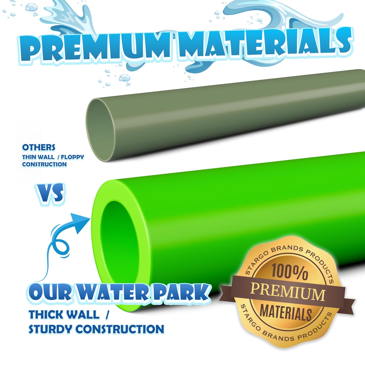 Kids Water Park Sprinkler Tunnel with Dunk Bucket | Outdoor Water Park for Backyard Summer Fun