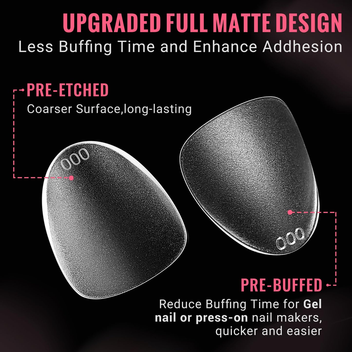 Extra Short Wide Fit Almond Nail Tips for Short Wider Nail Beds,SINOKAME Full Matte No File XS Almond Gel Press On Nails Clear,Paintable Fake Nails Durable 15 Sizes 300 Pcs