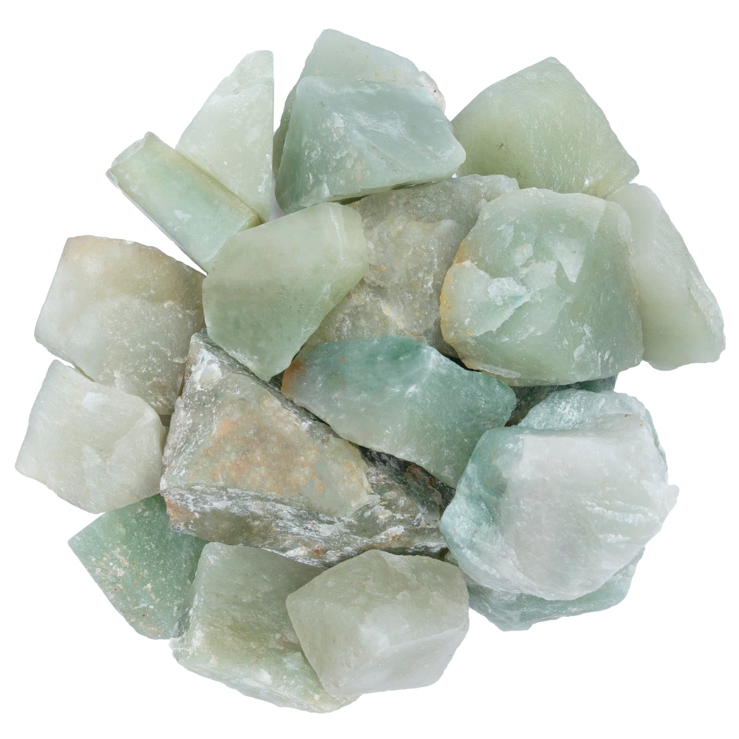 Crocon 1/4 LB Green Jade Rough Bulk Natural Stone Raw Gemstone Tumbling Cabbing Polishing Mining Chakra Balancing Reiki & Crystal Healing Good Luck Home Decor Gifts