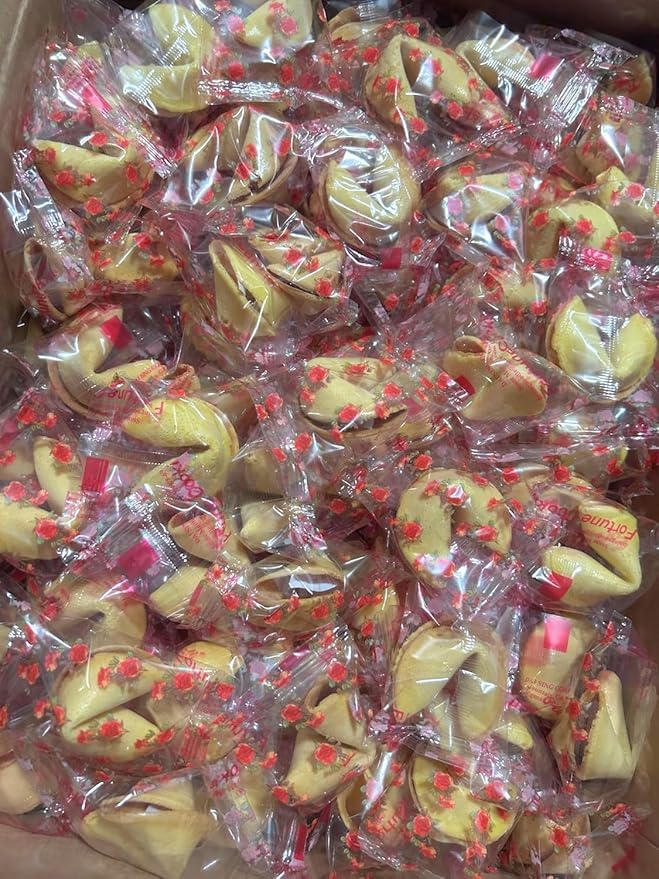 Fortune Cookies | Individually Wrapped Fortune Cookies for Christmas, Parties, Weddings, Events, and Celebrations with Fun Fortunes (150 Pack)