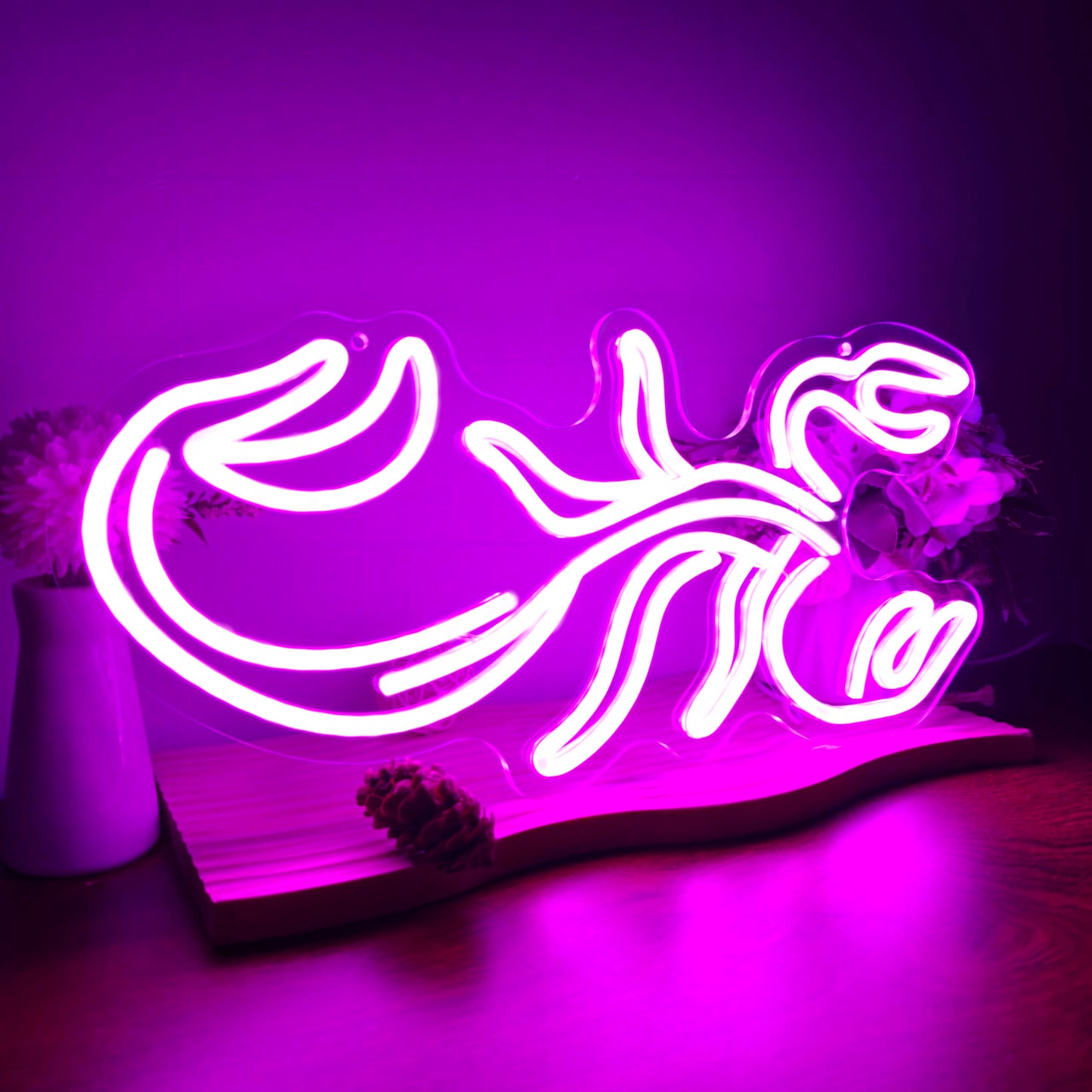 Scorpion LED Neon Sign Wall Art for Bedrooms, Gamer Rooms, Decor for Scorpios, Gift for Astrology Fans, Zodiac LED Sign, Purple Neon, Dimmable Neon Light, USB Powered Neon