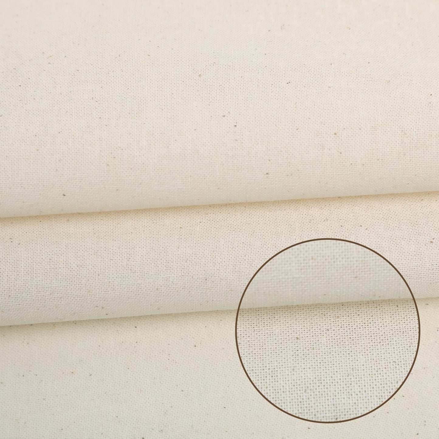 JOSNAAN 60" W Canvas Roll | 7oz Canvas Fabric Cotton Duck | Heavy Natural Fabric for Painting Arts & Crafts, Backings, Covers, Placemats (5 Yards)