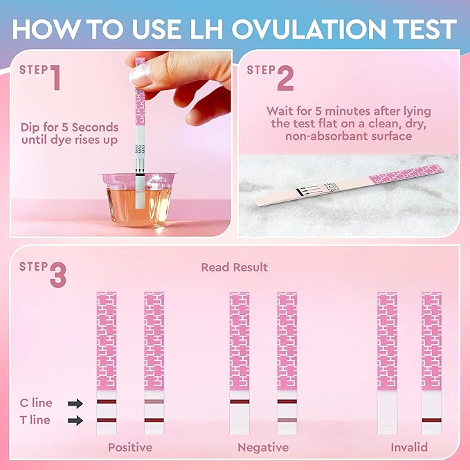 Pelvana 70 Ovulation and Pregnancy Test Strips Combo Kit - 50 LH Ovulation Test Strips + 20 HCG Pregnancy Tests - Identify Your Peak Fertility Days - Ideal for Women Trying to Get Pregnant Naturally
