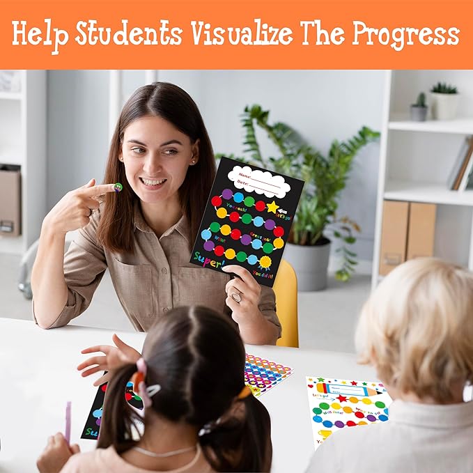 40 Pack Incentive Chart, 2 Adorable Designs with 1078 Stickers, Classroom Family Reward Chart System for Kids Homework Assignments, Attendance, Good Behavior, Chores, Potty Training Progress