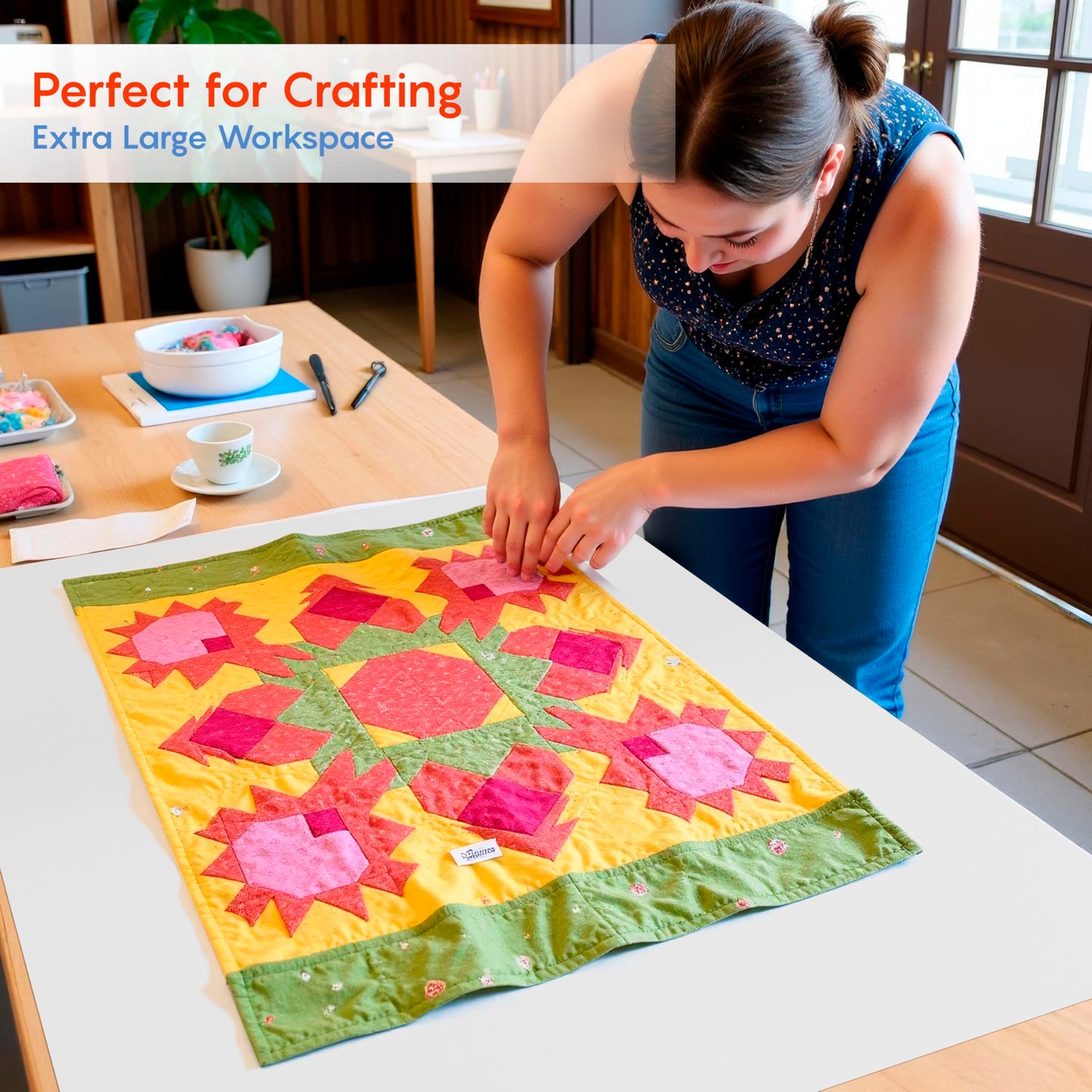 MonsterMat Extra Large Flexible Kitchen Mat – 23.4" x 35.6" x 0.08" – Ultra Thin Chopping Board, durable, Non-Slip, and Versatile Kitchen Extra Large Cutting Board and Craft Cutting Mat (1)