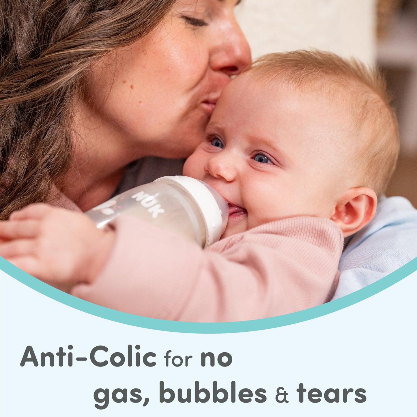 NUK Smooth Flow Anti-Colic Bottle Newborn Gift Set, 0+ Months