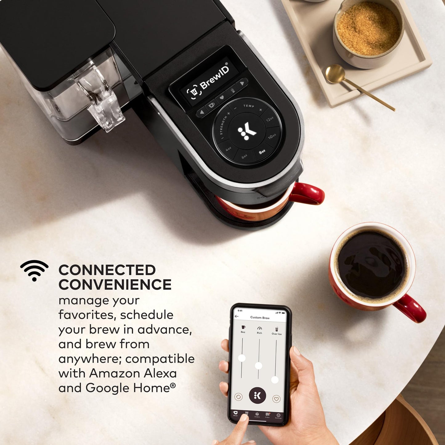 Keurig K-Supreme Plus SMART Coffee Maker, Single Serve K-Cup Pod Coffee Brewer, BREWID and MultiStream Technology, 78 Oz, Black