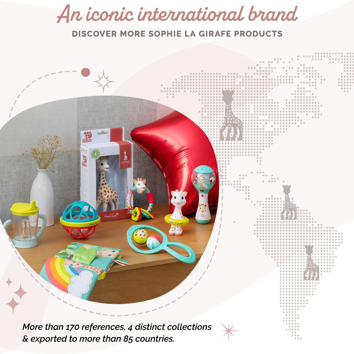 Sophie la girafe Maxi Sensory Cube | Soft, Fun & Easy to Grasp | 9 Activities to Awaken Baby's Senses