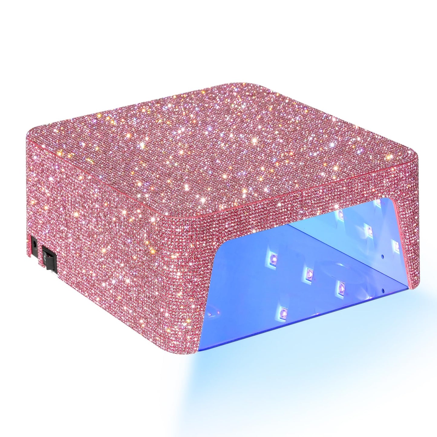 CHRISTINE SHELLY UV Nail Lamp,96W UV Light for Gel Nails, Cordless Nail Light,Rechargeable Nail Dryer, Touch Control & Auto Sensor,Fast Curing Manicure for Salon & Home (Pink Diamond)