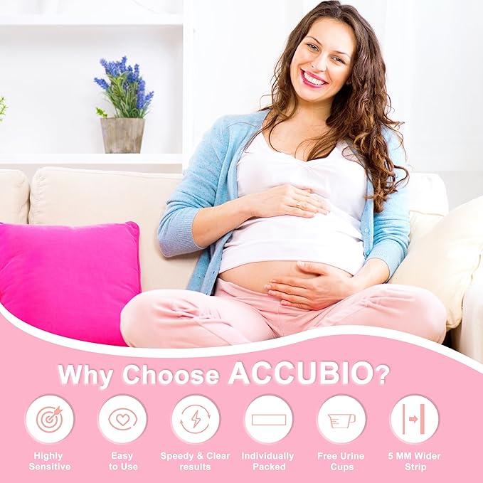 Pregnancy Test Strips with Urine Cups, 30 Count Individually Wrapped hCG Early Detection Home Tests Over 99% Accurate, Rapid Early Detection Pregnancy Test Strip 25mIU/mL
