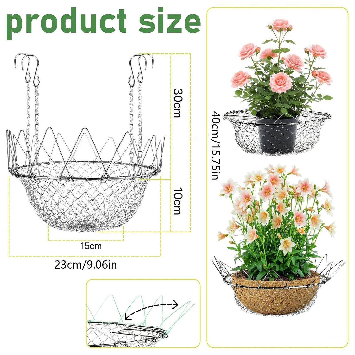 Adjustable Planter Insert, Planter Inserts For Large Pots, Plant Risers For Inside Pots,with Top Opening 12-18 Inches Wide, Pot Filler For Artificial Plants Outdoor