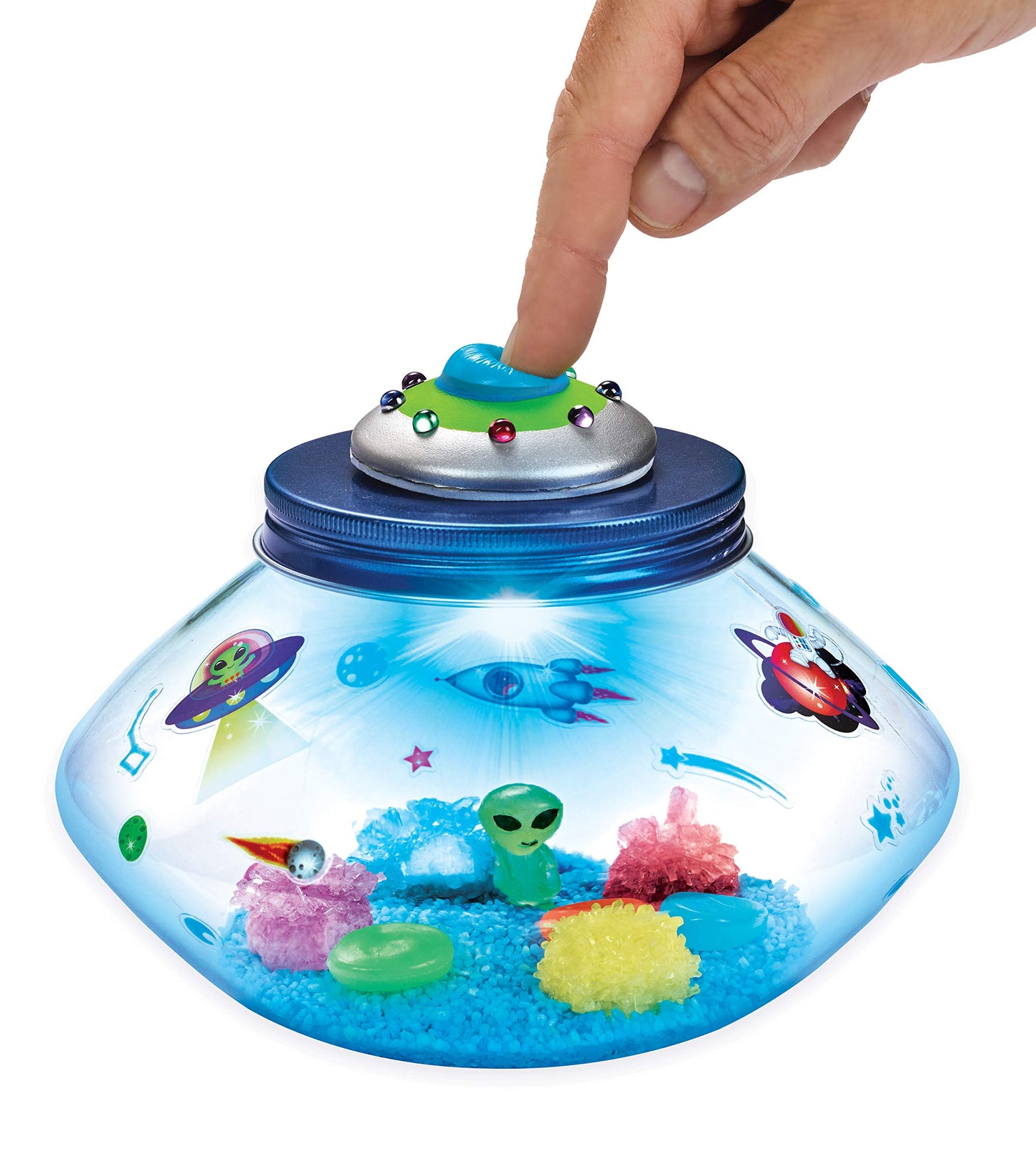 Creativity for Kids Crystal Space Terrarium Kit - Crystal Growing Kit for Kids - DIY STEM Science Kit for Boys and Girls (Ages 6+)