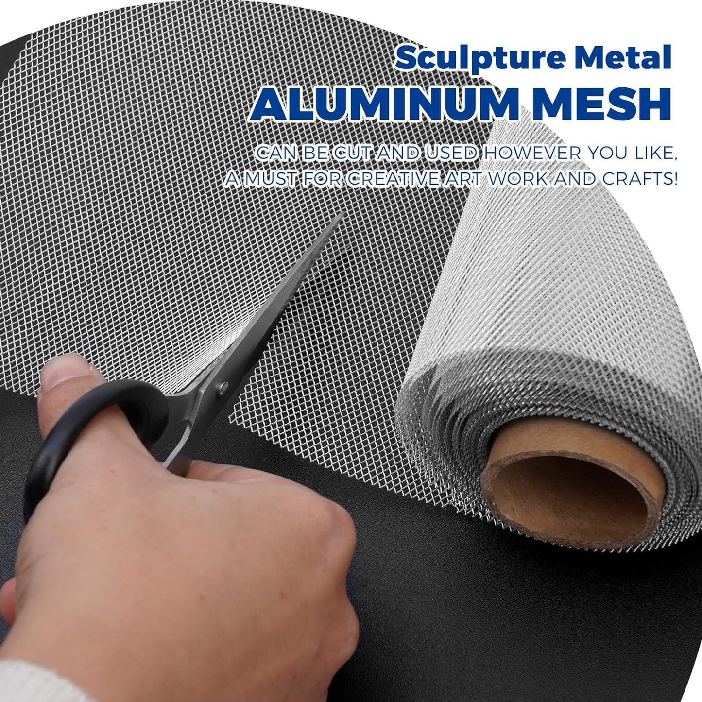Aluminum Wire Mesh for Arts and Craft - Sculpting Mesh Roll 15.7 Inch by 16.4 Foot - Ideal for Sculpture Projects - Craft Wire Mesh for Crafts