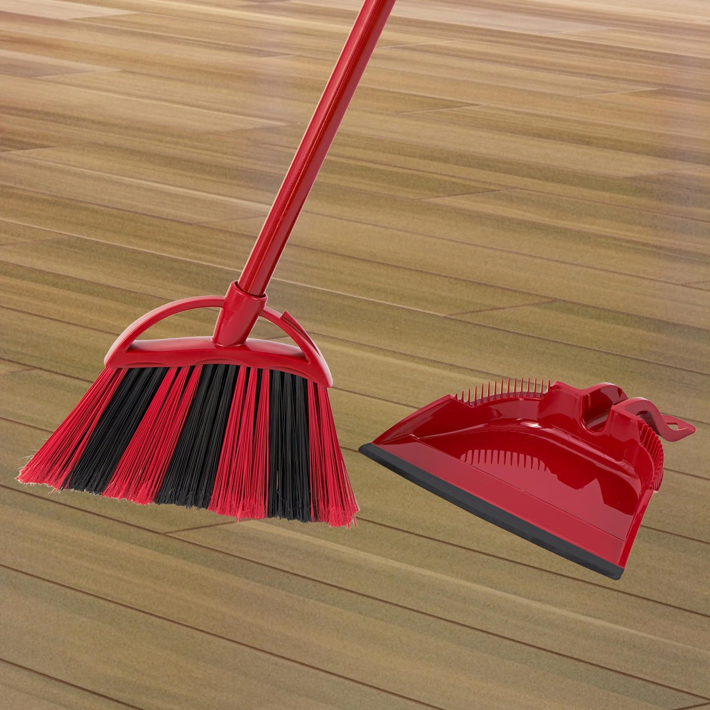 O-Cedar One Sweep Broom with Step-On Dustpan | Remove 99% with One | Lightweight Quiet Cleaning Tool | Ideal for Pet Owners