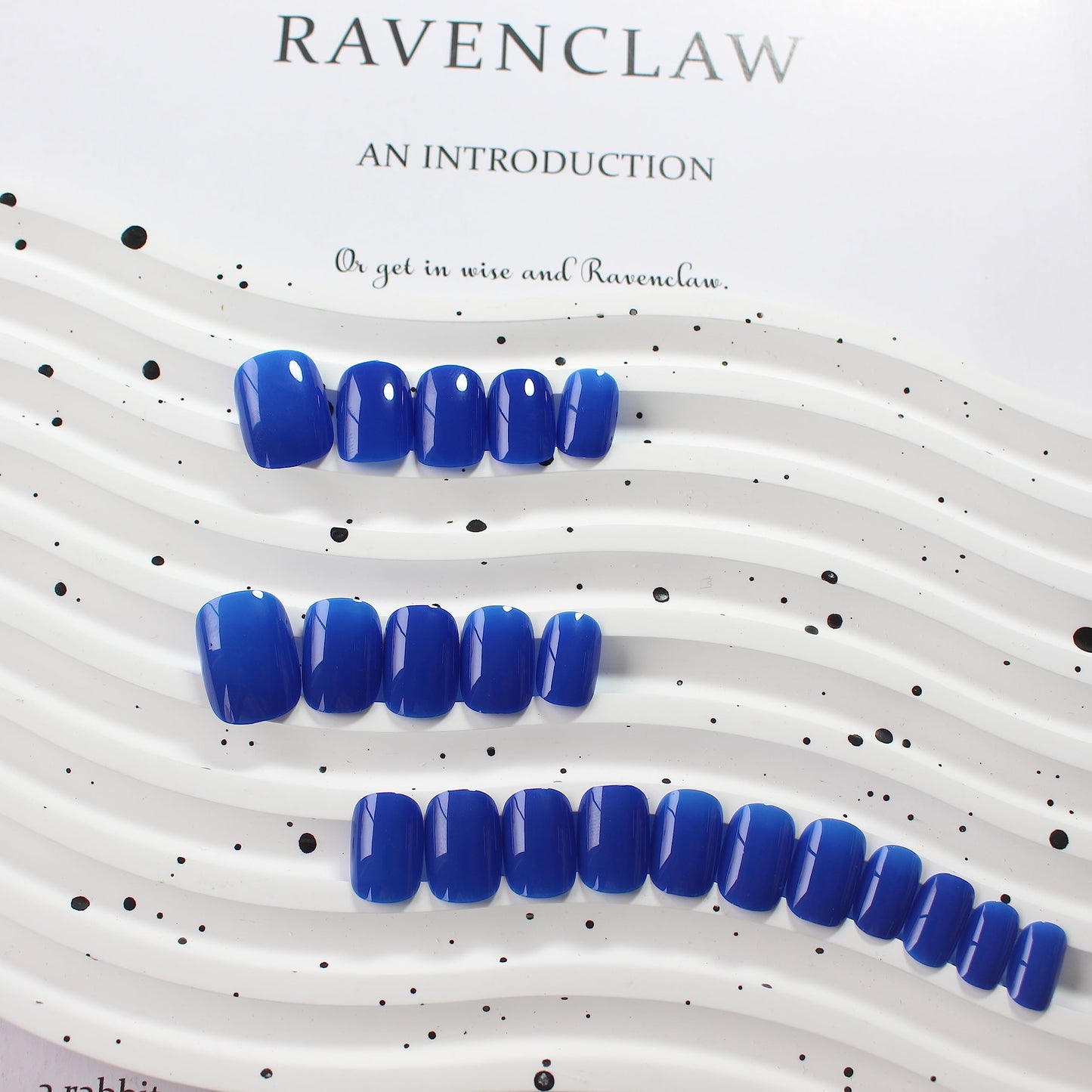 Blue Press on Nails Short Square Fake Nails Glue on Short Square Nails Press ons, Soft Gel Acrylic Glue on Stick on Nail for Women Thick Reusable Solid Color 24pcs, Royal Blue