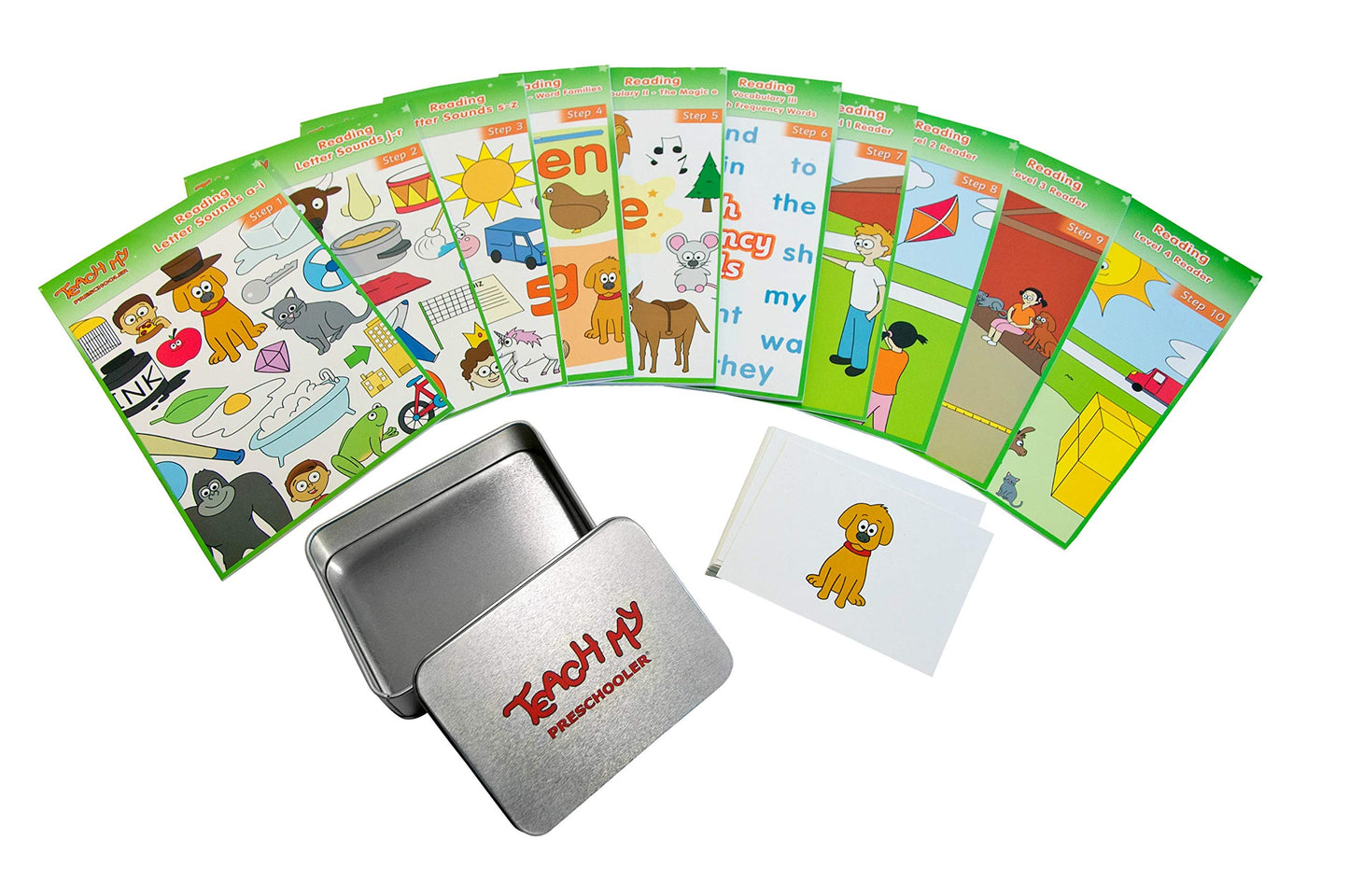 Teach My Preschooler Learning Kit: Screen-Free. Preschool Readiness. All-In-One Kit. Teach Reading, Printing, Numbers to 100, Early Math. 70+ pieces plus teaching guides and storage case. Age 3yrs+