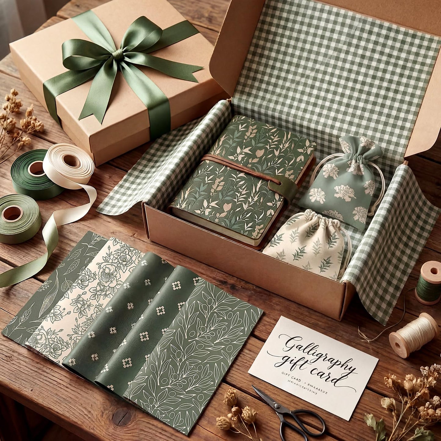 Honoson 20 Pcs Sage Green Faux Leather 8.3 x 6.3 Inch Floral Flower Synthetic Leather Sheet Spring Summer Plaid Fabric Sheets for Earrings DIY Crafts Decoration Supplies