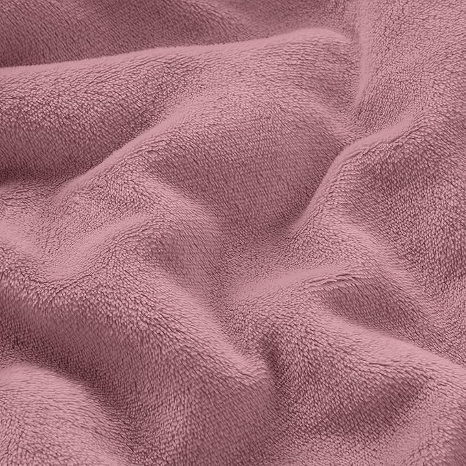 IR Imperial Rooms Sherpa Blankets Queen Size - Thick and Warm Blankets for Winter, Reversible Soft and Fuzzy Fluffy Queen Size Blanket for Bed, Baby Pink, 90x90 Inches