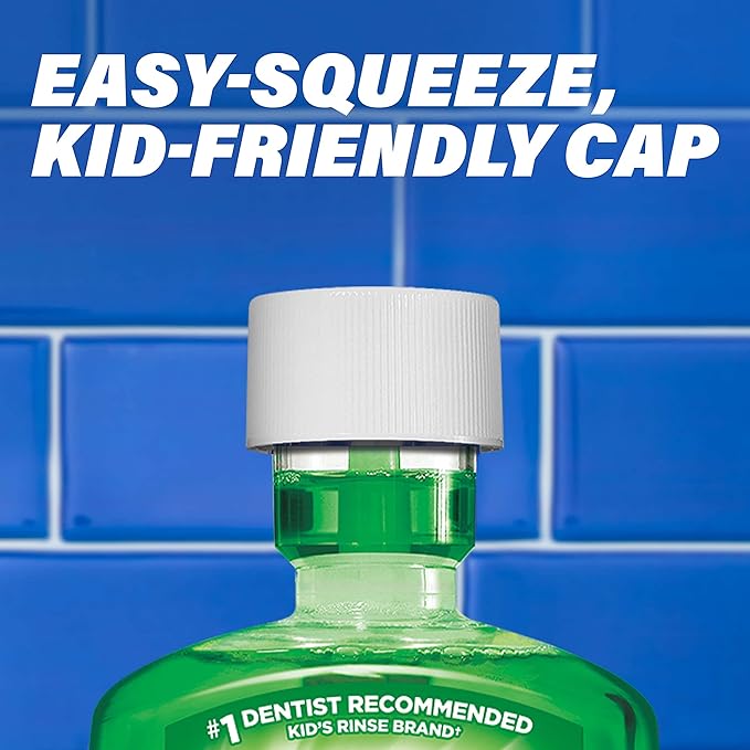 ACT Kids Anticavity Mouthwash, Wild Watermelon | Fluoride Rinse | Alcohol Free | 16.9 fl. oz. | Pack of 2