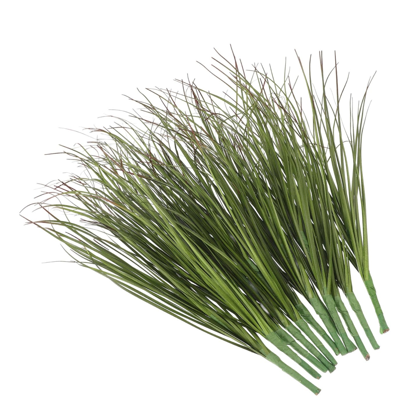 TOPPERFUN 12Pcs Artificial Grass, 11.79in Fake Grass Artificial Shrub Plants, Tall Plants Greenery Stems Weed for Room Indoor Home, Patio, Vase, Restaurant Decoration