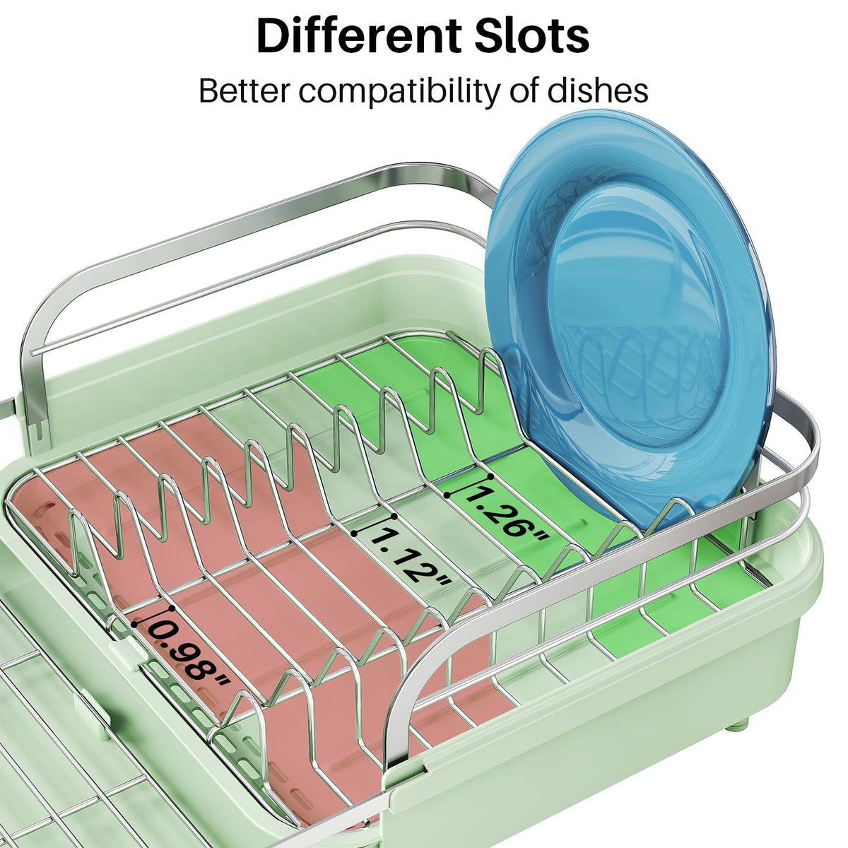 Expandable Dish Drying Rack for Kitchen Counter