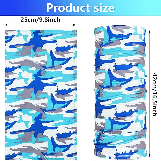 6 Pieces Ski Mask for Men Neck Gaiters Scarf Face Covering Balaclava Winter Cycling Running Fishing Masks Windproof Bandana (Fresh Colors,6 Pieces)