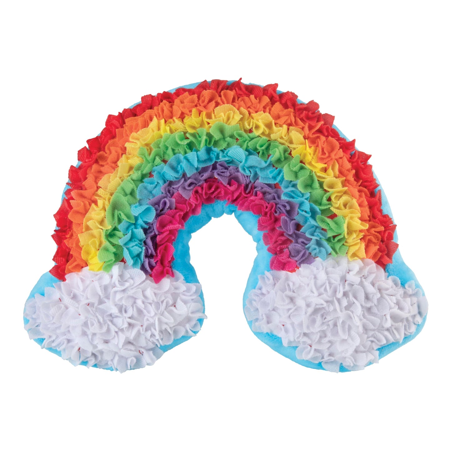ORB PlushCraft DIY Rainbow Pillow Crafting Kit - Mess Free Fabric by Number System and No Sewing Required - Perfect Arts and Crafts Project and Gift for Boys and Girls