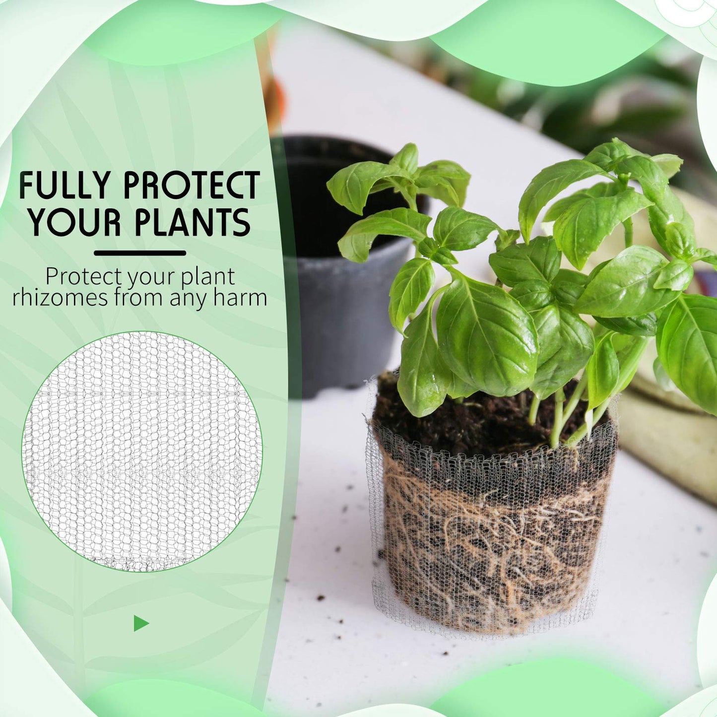 Shappy 10 Pieces Root Guard Gopher Baskets 1 Gallon Stainless Steel Plant Wire Mesh Gopher Cages Anti Vole Animal Plant Baskets