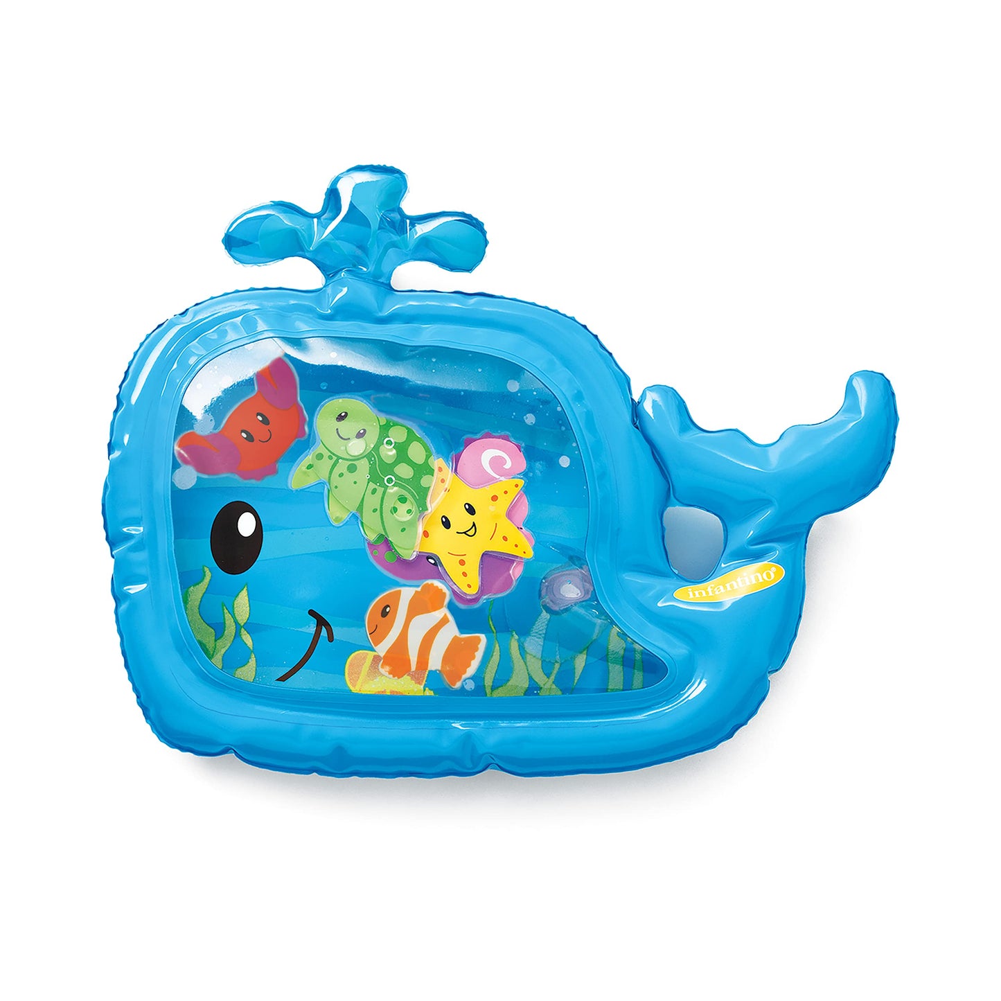 Infantino Jumbo Pat & Play Water Mat, Sea-Themed Mess-Free Water Play for Babies, Supports Motor Skills Development, Multicolor, 3M+