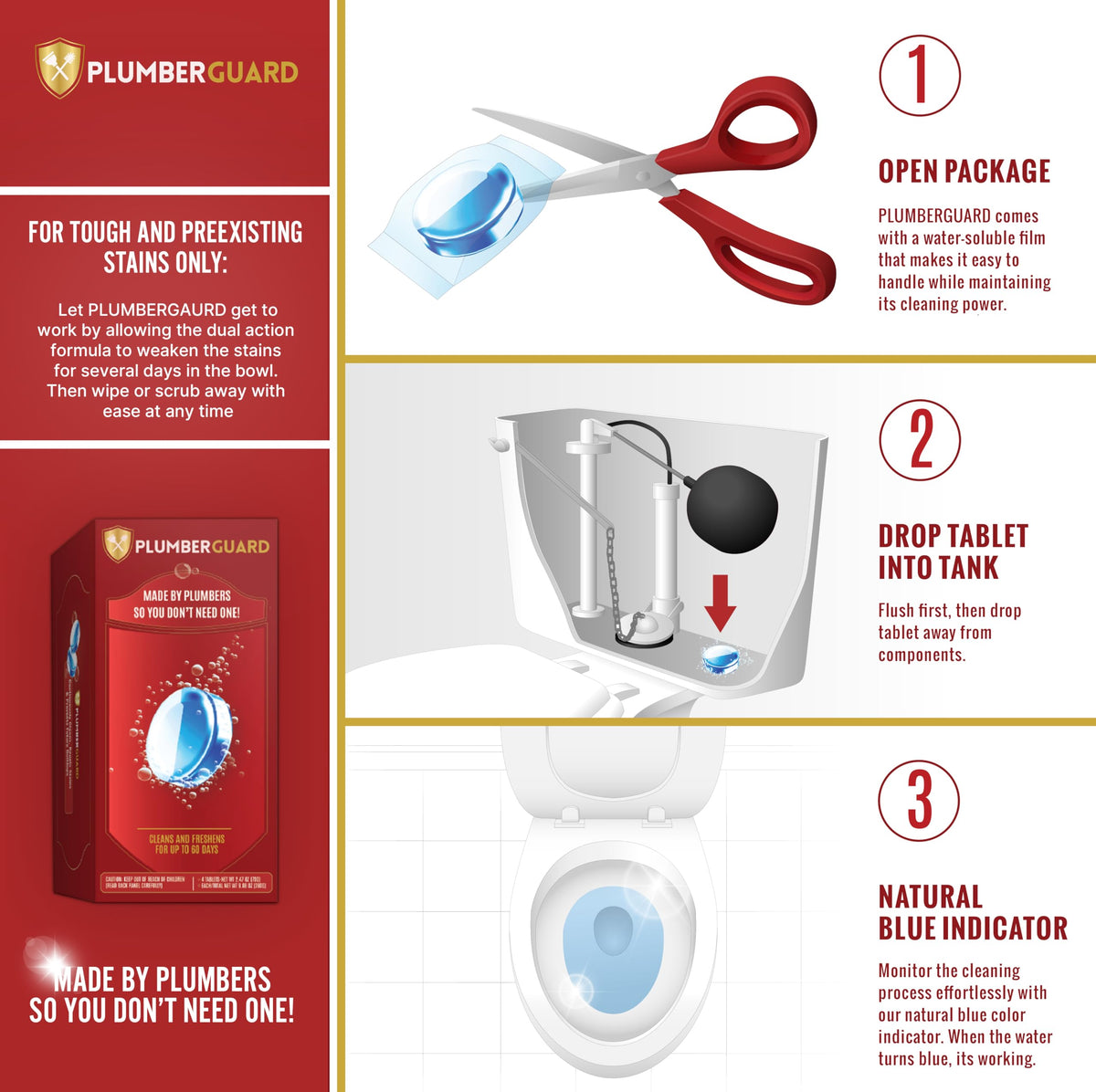 Toilet Tablets 4 Pack (4 Count)