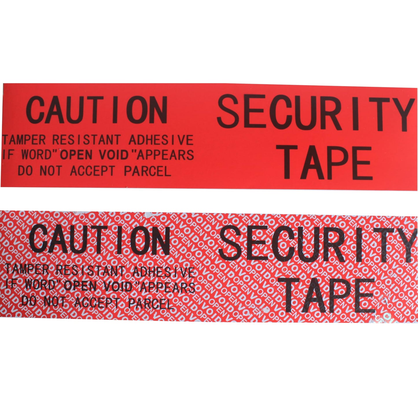 TamerSeals Group - 1 Roll Large 100% Total Transfer Tamper Evident Security Packing Tape (3 Inches x 55 Yards x 2 Mil, Ultra-Thick “Void” Film, Red)