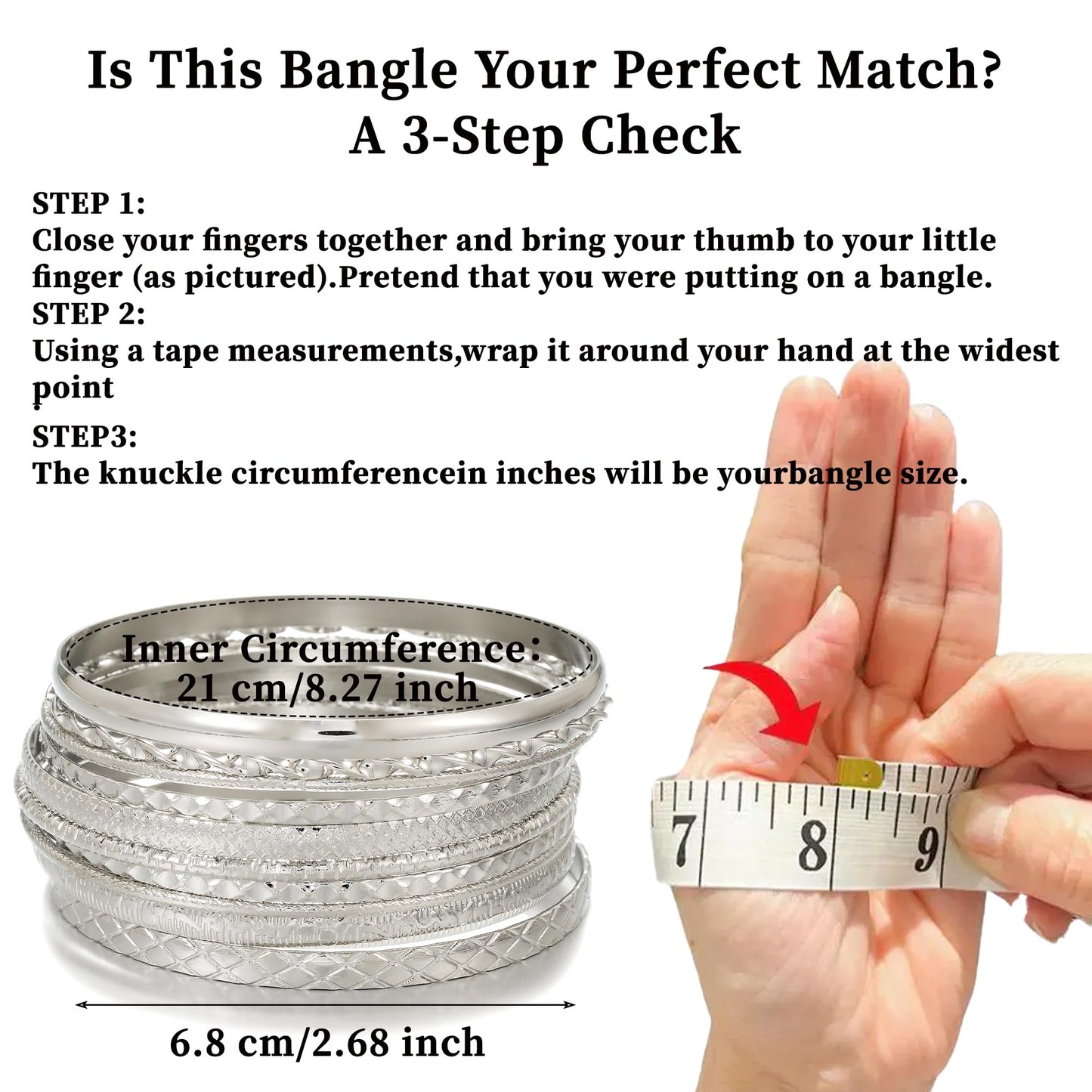 AYWFCBF Silver Bangle Bracelets for Women, 10 Pcs Boho Stackable Bangles Multi Layer Textured Chunky Bracelets Jewelry Set for Women