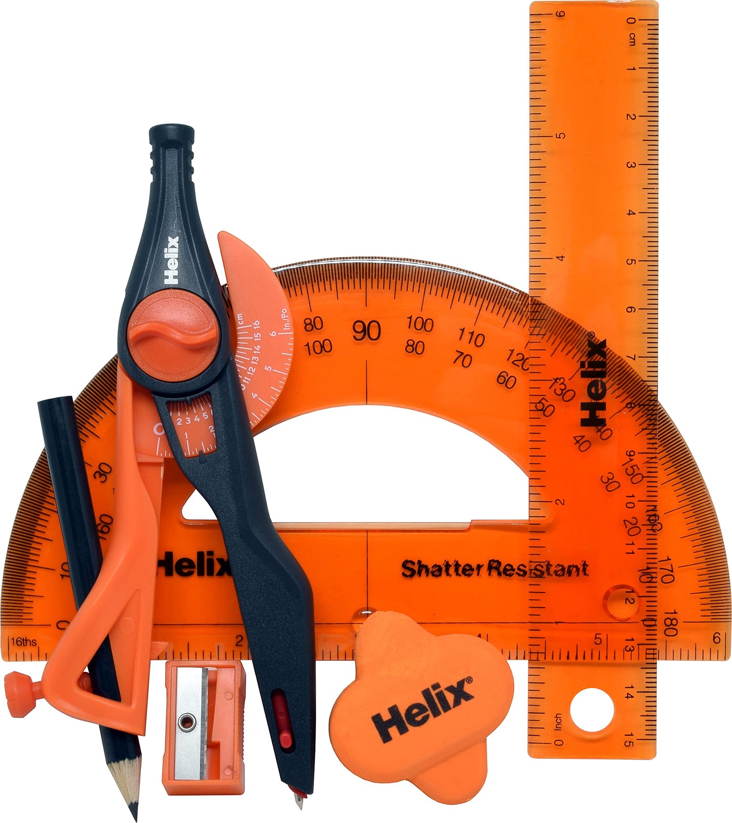 Maped - Helix Super School Kit - Perfect for All Students - Measuring Dimensions for Design Projects - Convenient Carrying Pouch - Includes Carrying Pouch.