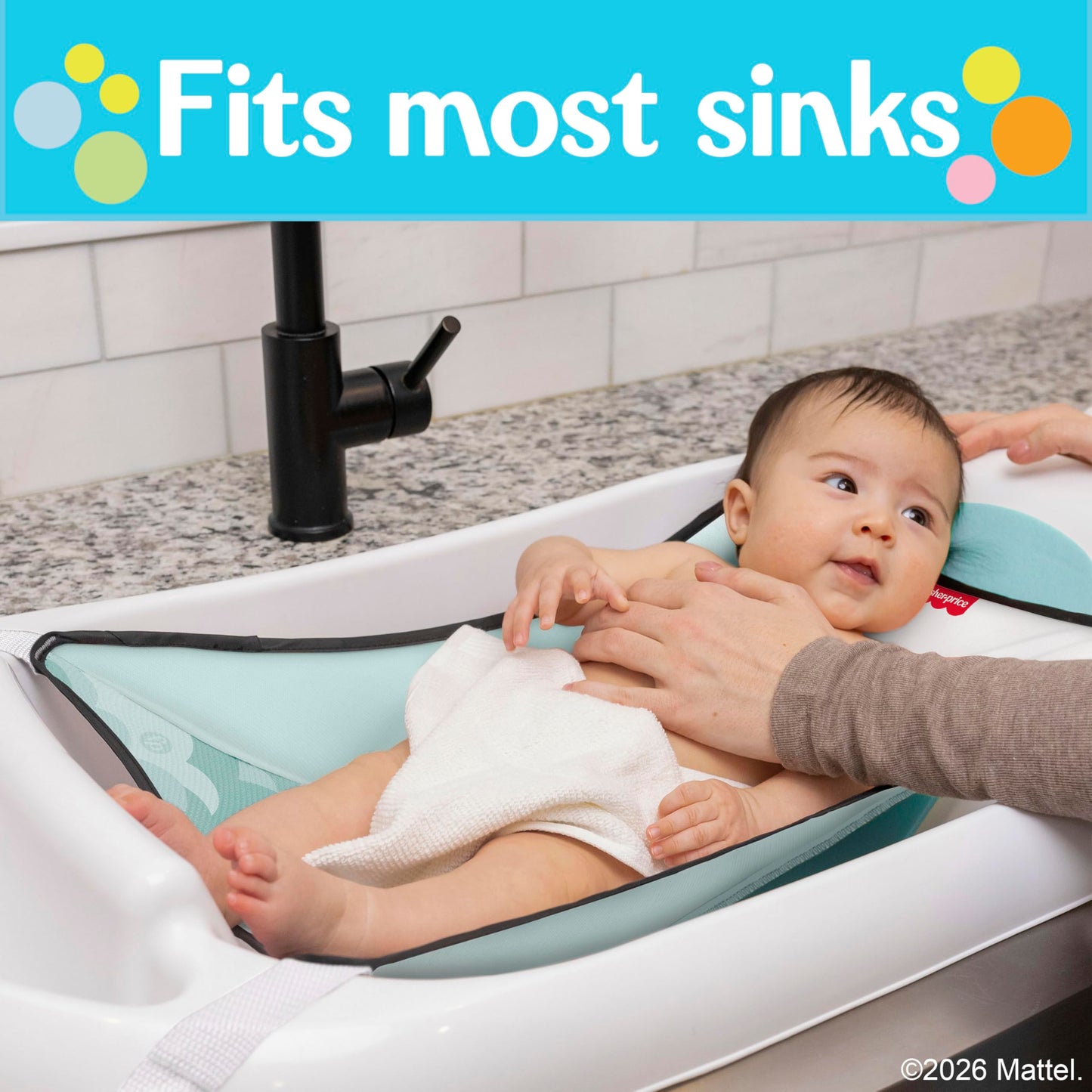 Fisher-Price™ 3-N-1 Grow with Baby Infant to Toddler Bath Tub with Supportive Sling