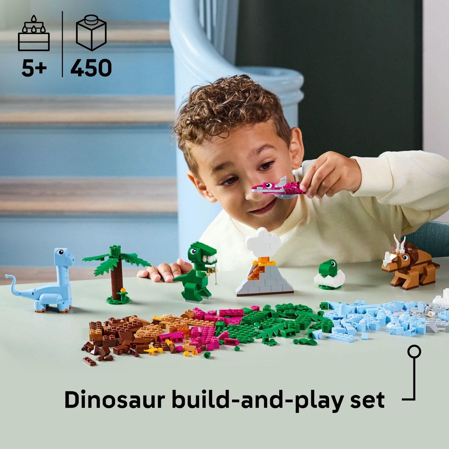 LEGO Classic Creative Dinosaurs Toy - Building Blocks for Kids, Boys and Girls, Ages 5+ - Learning and Educational Toy for Preschool - Gift Idea for Birthdays - 11041