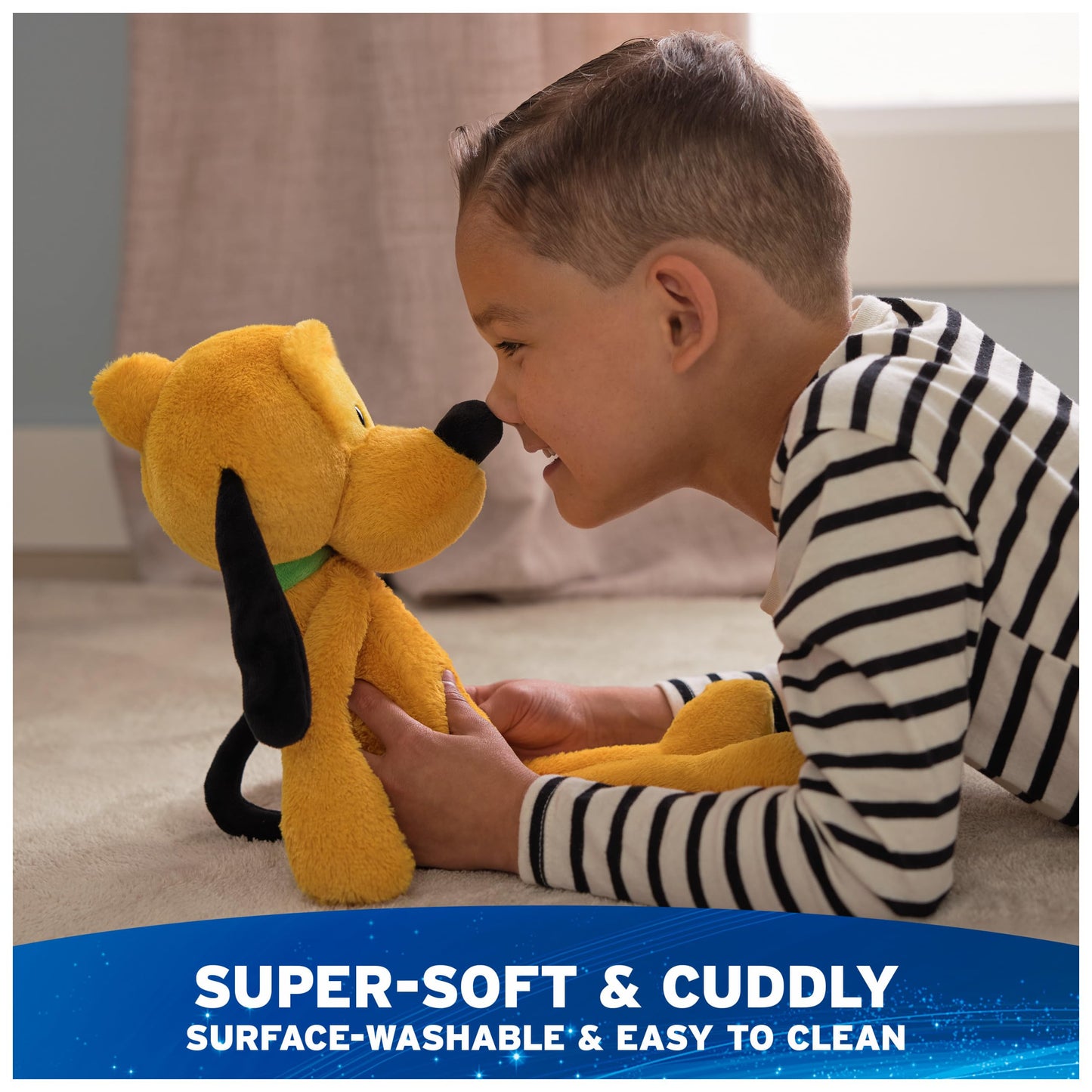 GUND Disney Official Pluto Toothpick Plush, Pluto Dog Stuffed Animal for Ages 1 and Up, Yellow, 15”
