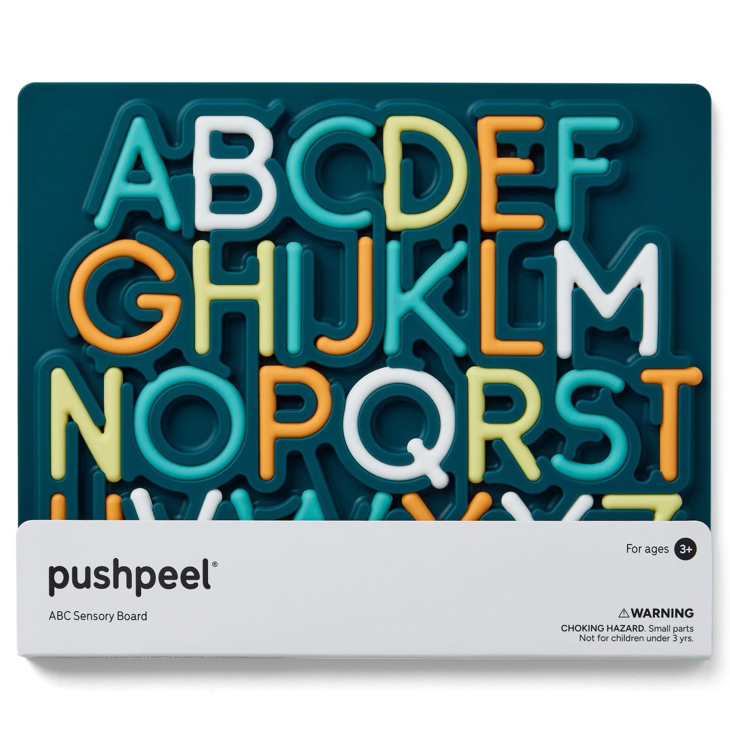 Pushpeel Advanced ABC Tracing Puzzle Board (Best for Ages 4+) – Silicone Learning Toy for Pre-Writing & Fine Motor Skills – Quiet Sensory Travel Activity Toy for Kids – Uppercase Alphabet, Spruce