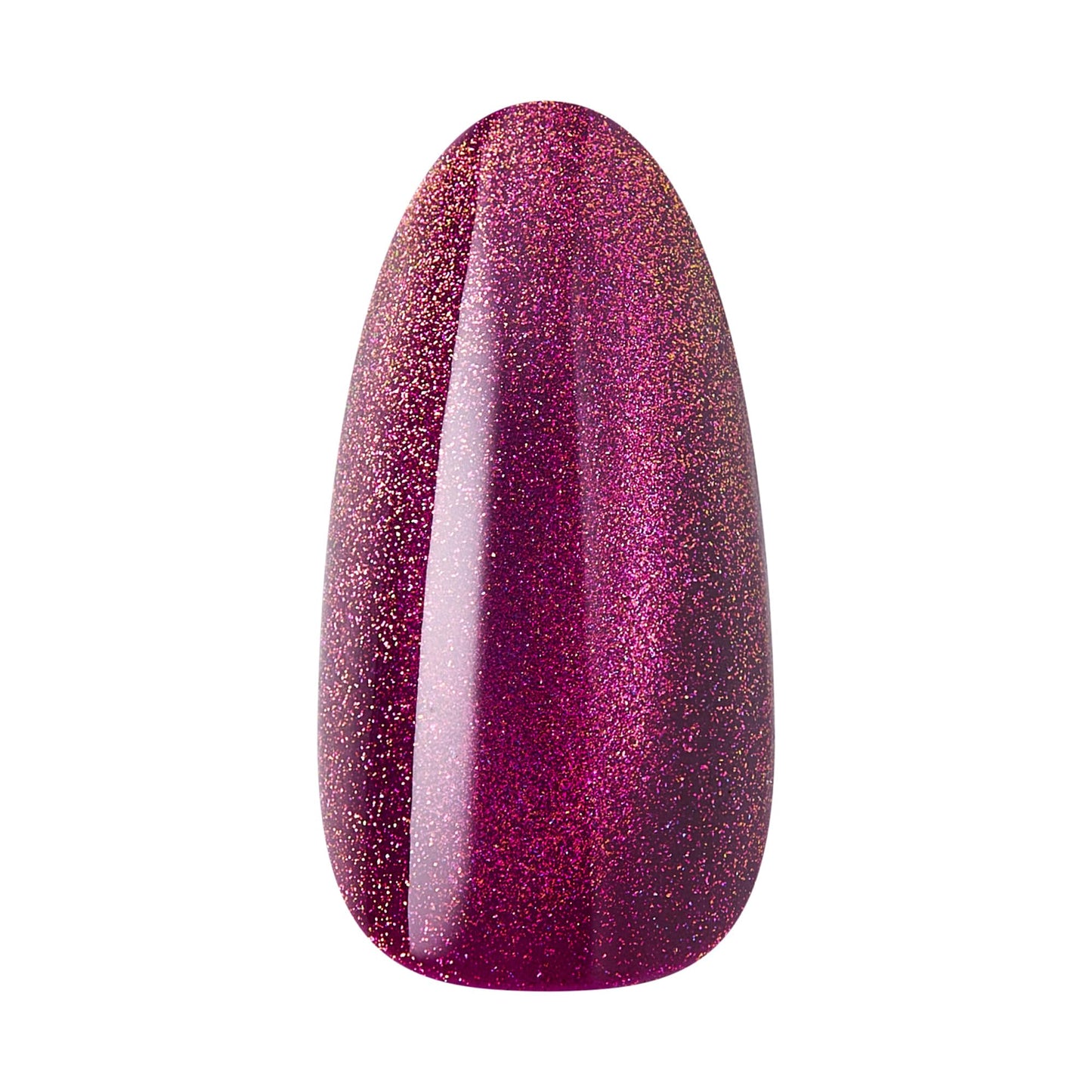 Kiss Core, Press On Nails, Nail glue included, 'Glittering', Purple, Medium Size, Almond Shape, Includes 32 Nails, 2g Glue, 1 Manicure Stick, 1 Mini File
