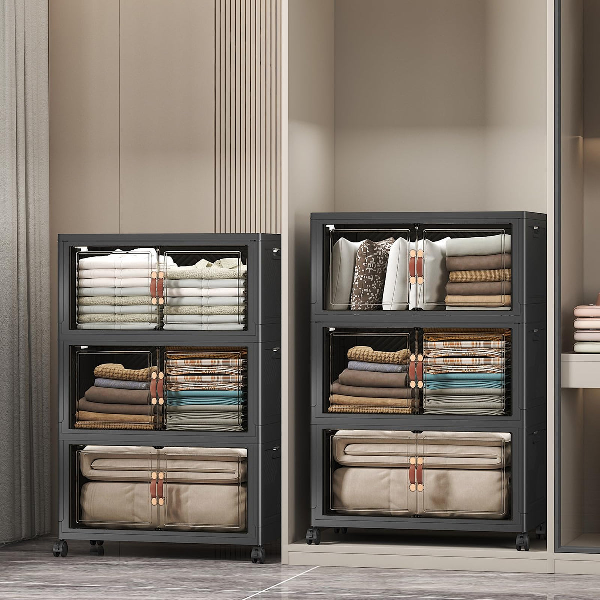 Stackable Storage Bins (6 Count)