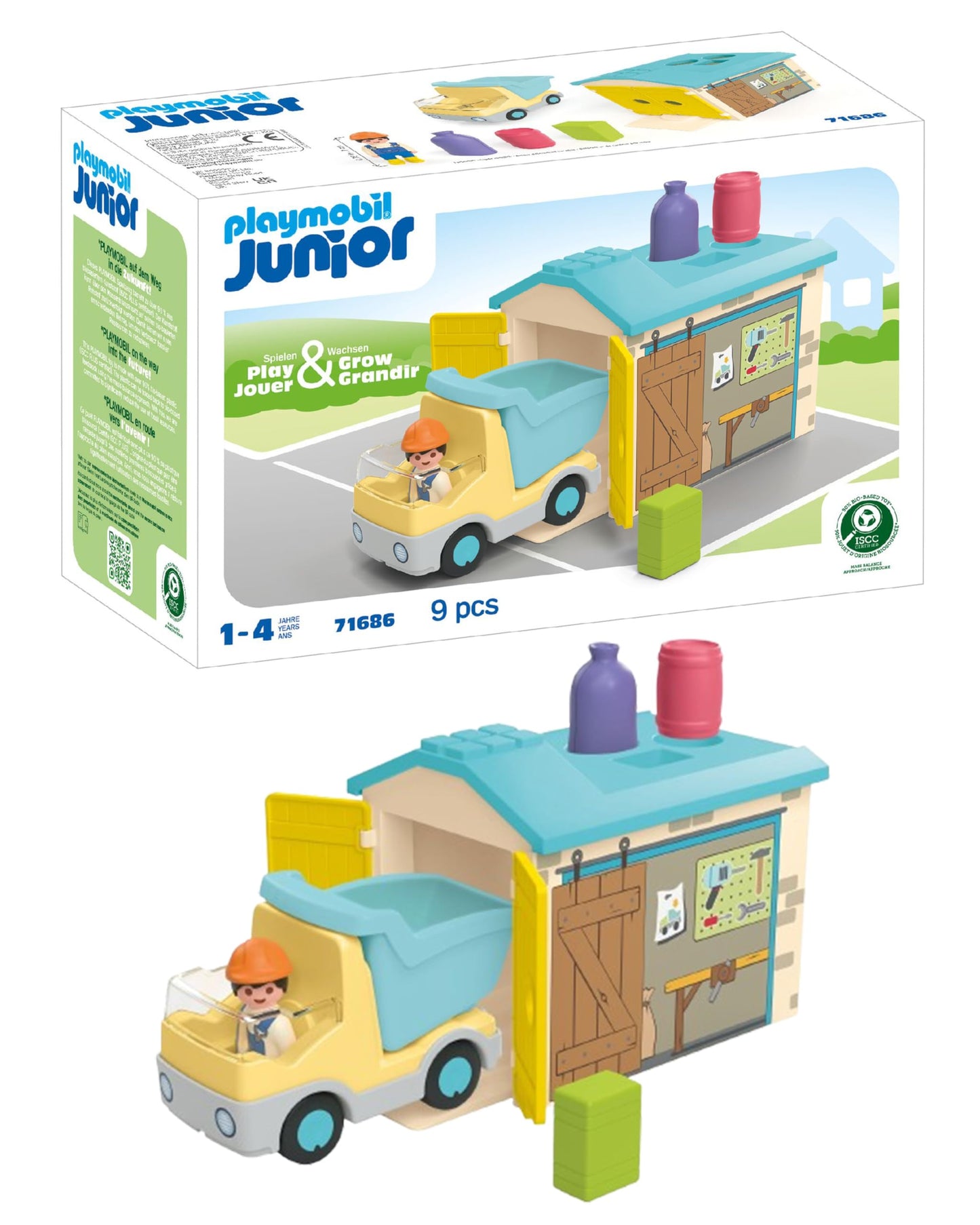 Playmobil Junior: Construction Truck with Garage