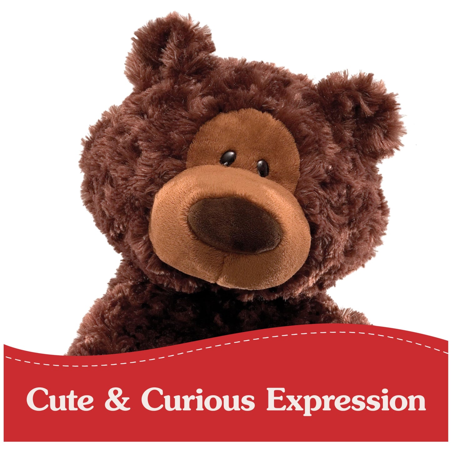 GUND Philbin Classic Teddy Bear, Premium Stuffed Animal for Ages 1 and Up, Chocolate Brown, 18”