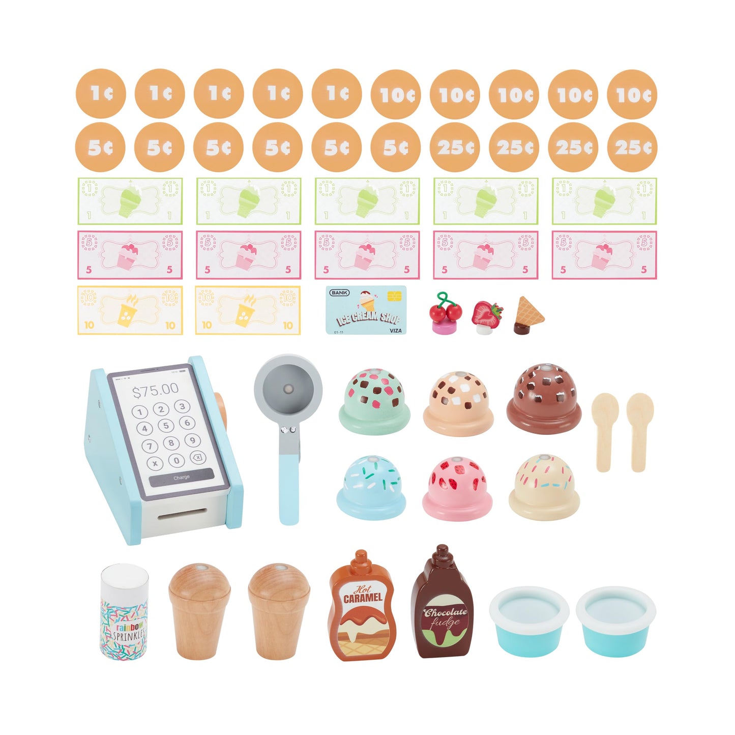 Teamson Kids - My Little Helper Ice Cream Cart