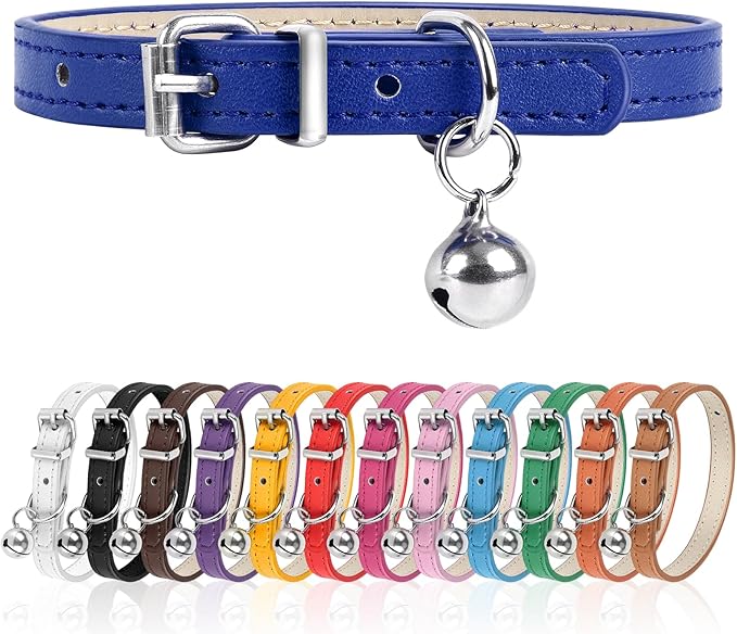 XS Dog Collar for Teacup Adjustable Teacup Dog Collar for Small Medium Large Dogs 3/8 inch Width (Orange, XS)