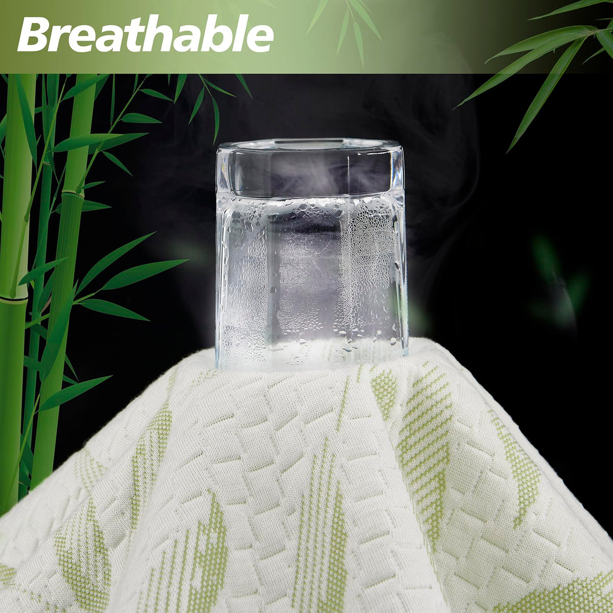 Twin XL Mattress Protector Waterproof Mattress Pad Washable Bamboo Rayon Mattress Cover Breathable Noiseless Bed Protector 5"