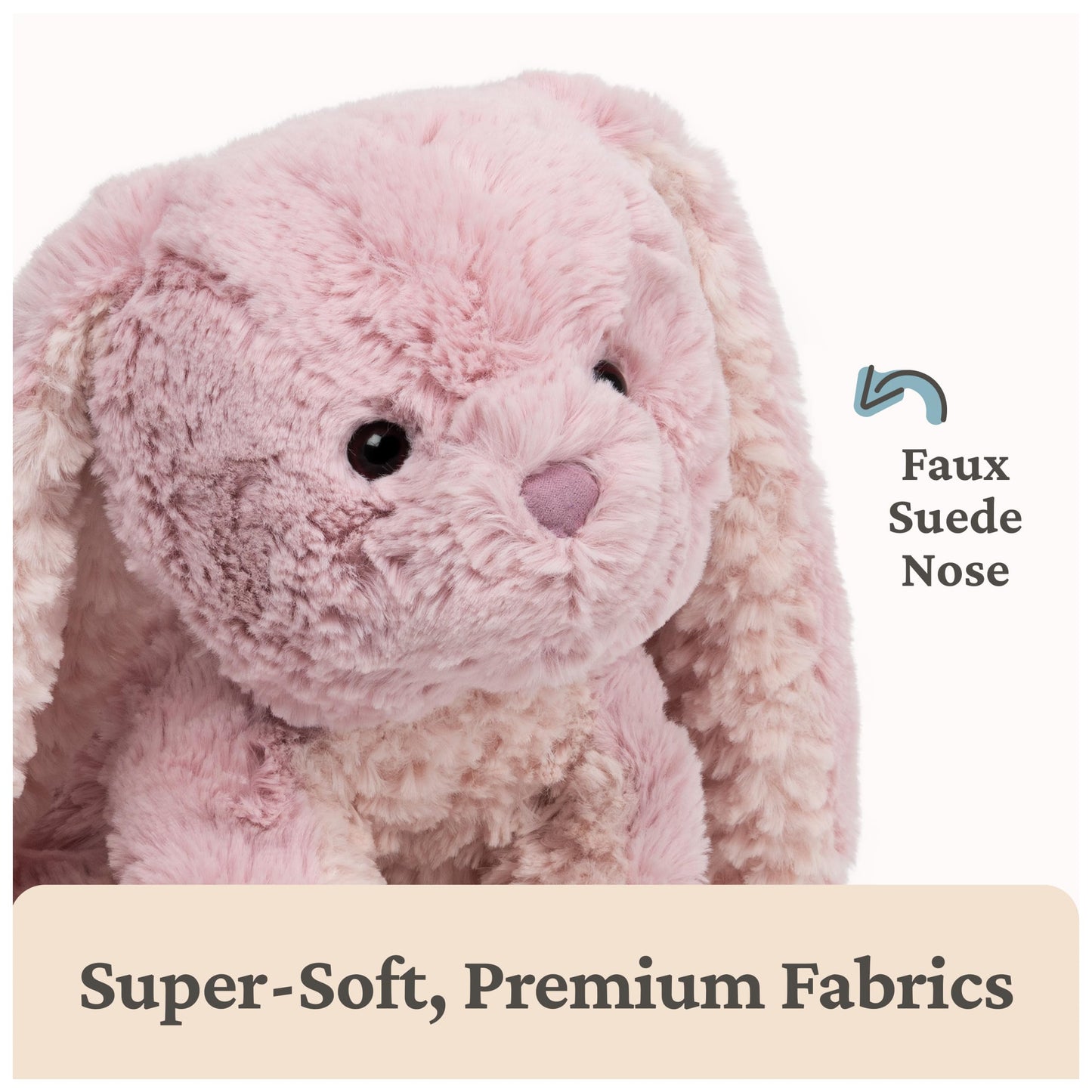 GUND Cozys Collection Bunny Stuffed Animal, Spring Decor, Plush Bunny for Ages 0 and Up, Pink, 10"