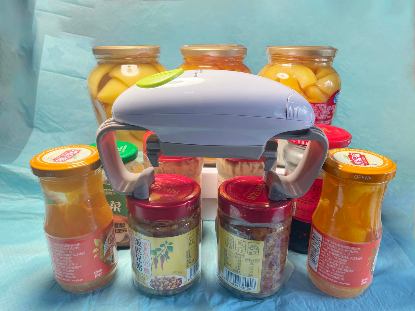 Jar Opener for weak hands, Automatic Jar Opener for seniors with arthritis, Electric Jar Openers for Seniors, Fits 1.2" - 3.5" Lid size, Suitable for the elderly/arthritis (High version）