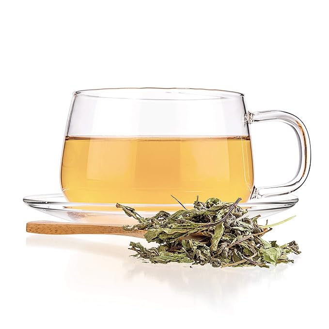 Tealyra - Moroccan Mint - Gunpowder - Peppermint - Spearmint - Famous Green Loose Leaf Tea - Caffeine Level Low - All Natural - 220g (8-ounce)