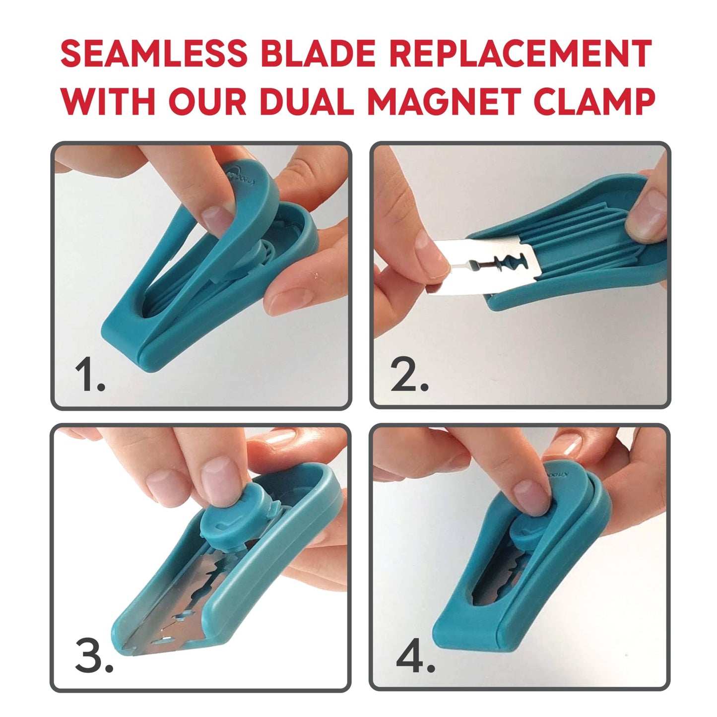 KneadAce Upgraded Extractable & Magnetic Bread Lame Dough Scoring Tool - Professional Sourdough scoring tool for Sourdough Bread baking & Bread Making Tools - Scoring Patterns booklet & 5 Razor Blades