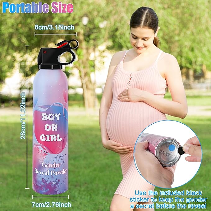 1 Pack Blue Gender Reveal Powder Idea, Fun Party Supplies for Baby Shower Gender Reveal Celebration, Decorations