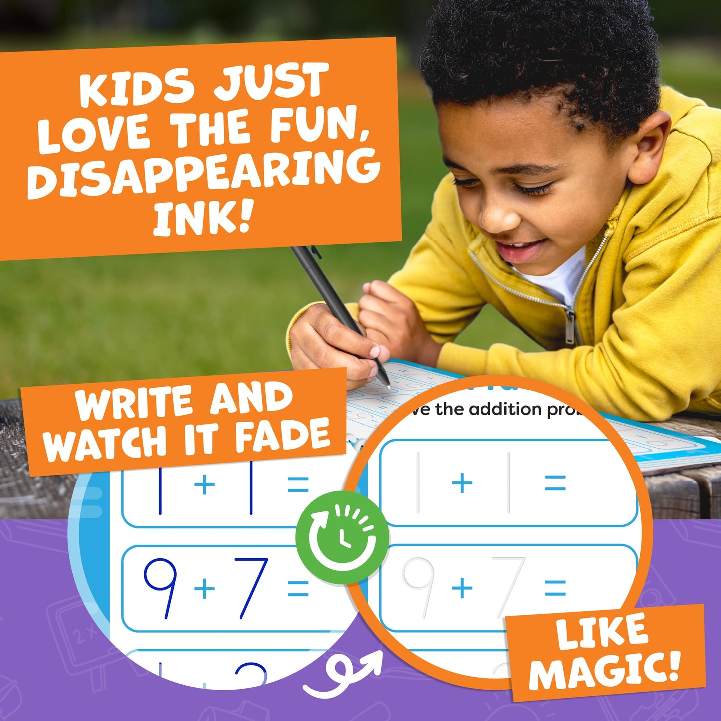 Magic Grooved Writing Practice for Kids Age 3-5 - Grooved Writing Books for Kids 3-5 - Handwriting Practice for Kids 5-7 - Tracing Books Toys for 4 Year Old - Preschool Learning Activities